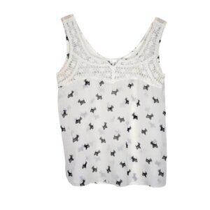 Novelty Scottie Dog Tank Size M Medium